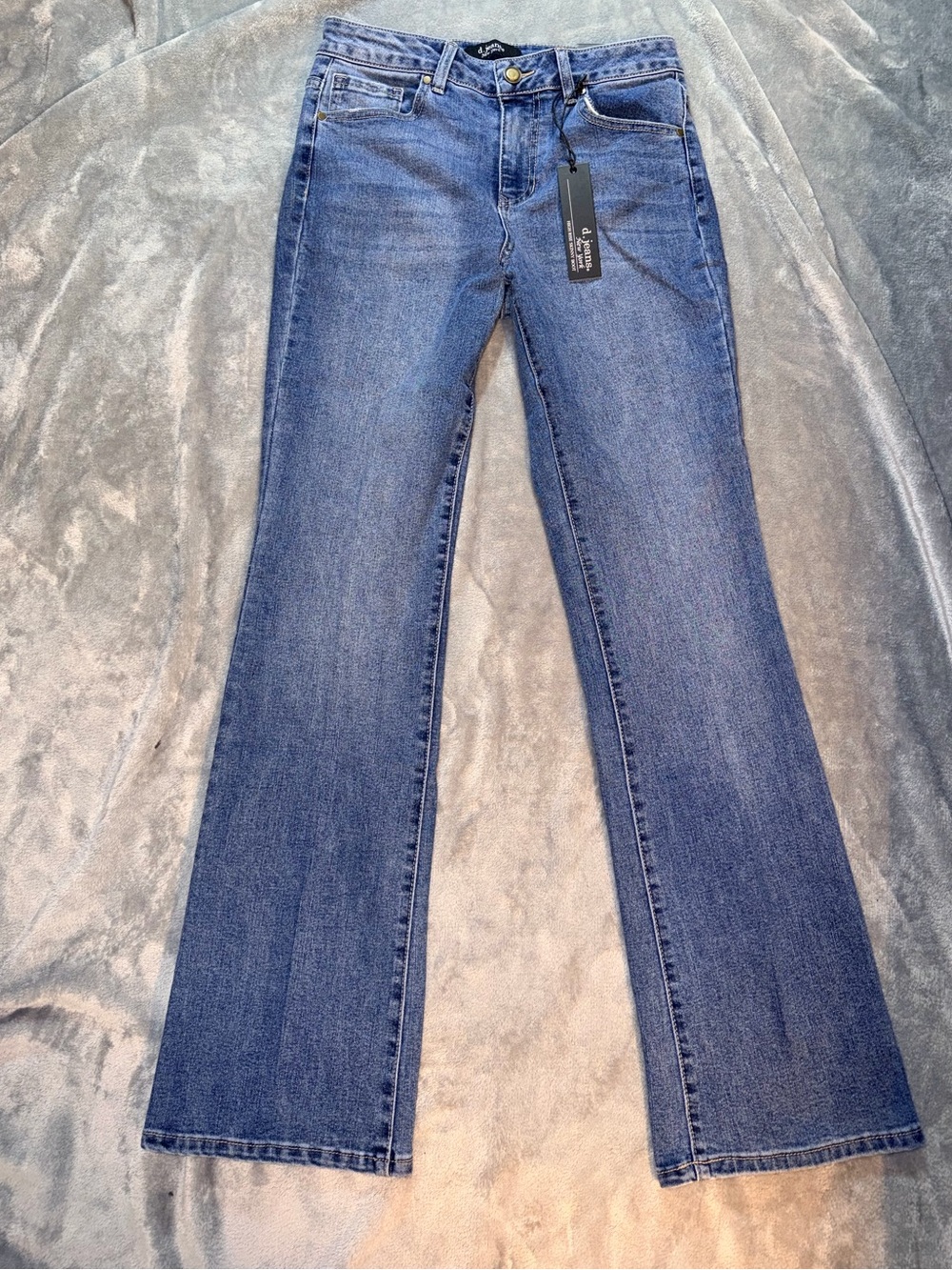 d. jeans Women's Blue Flared Wide-Leg Jeans